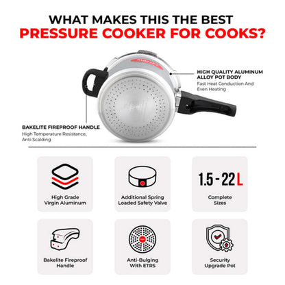 Master Perfect Aluminium Outerlid Pressure Cooker 3L