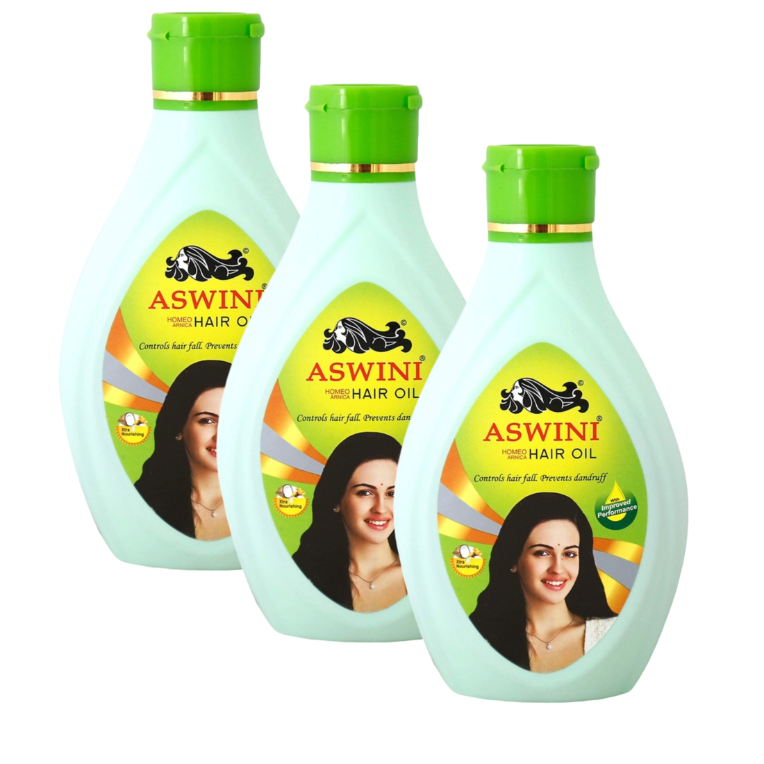 Aswini Controls Hair Fall Dandruff Hair Oil - Pack Of 3 (360ml)