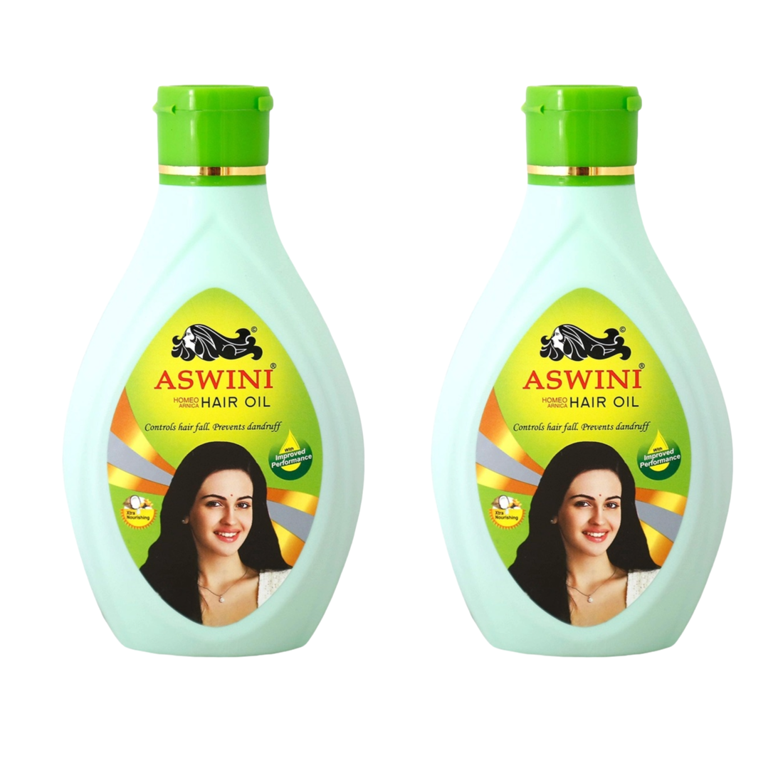 Aswini Hair Fall & Dandruff Hair Oil - 180ml (Pack Of 2)