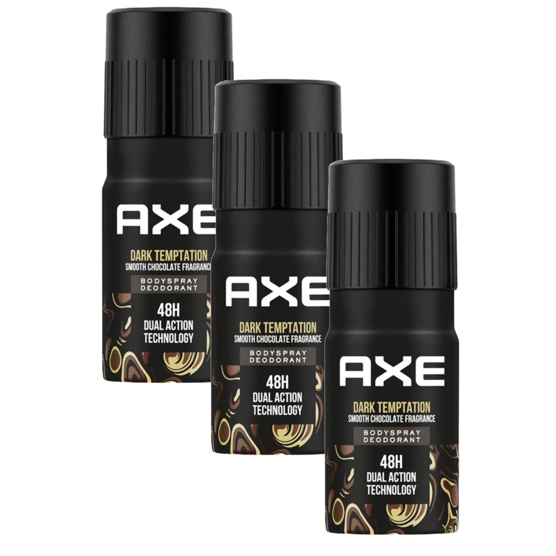 Axe Dark Temptation Deodorant 150ml (Pack Of 3) KartWalk