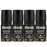 Axe Dark Temptation Deodorant 150ml (Pack Of 4)