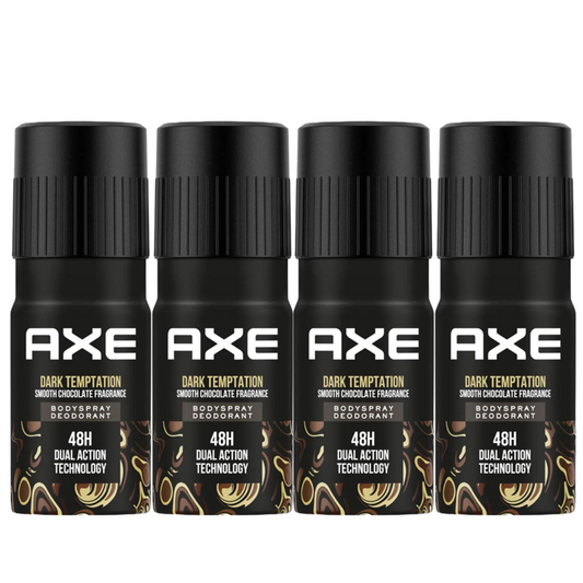 Axe Dark Temptation Deodorant 150ml (Pack Of 4) KartWalk