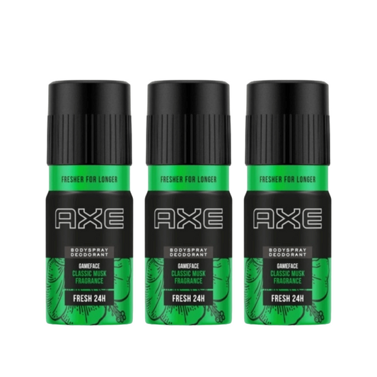 Axe Recharge Game Face Body Spray,150Ml(Pack Of 3) KartWalk