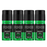 Axe Recharge Game Face Body Spray,150Ml(Pack Of 4)
