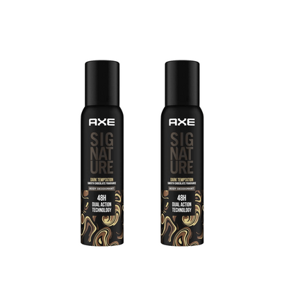 Axe Signature Dark Temptation Body Perfume For Men - 122 ml (Pack Of 2) KartWalk