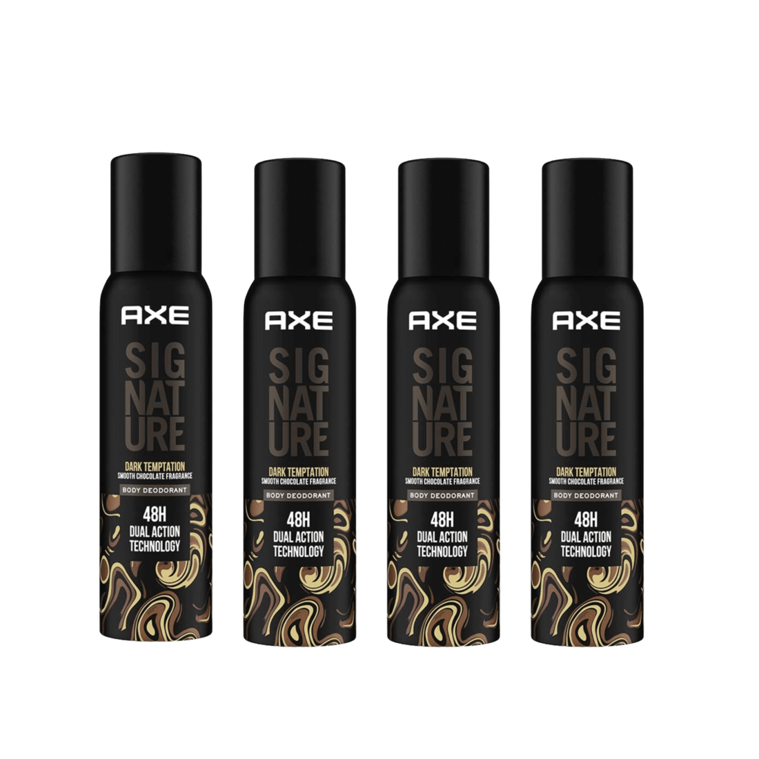 Axe Signature Dark Temptation Body Perfume For Men - 122 ml (Pack Of 4) KartWalk