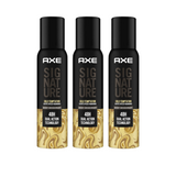 Axe Signature Gold Temptation - 122ml Body Perfume For Men (Pack of 3)