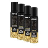 Axe Signature Gold Temptation - 122ml Body Perfume For Men (Pack of 4)