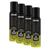 Axe Signature Suave - 122ml Body Perfume For Men (Pack of 4)