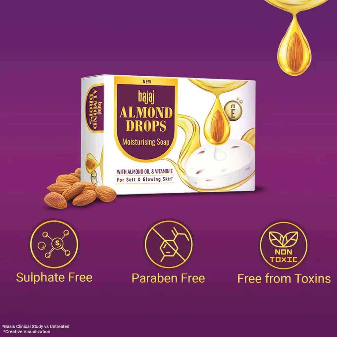 Bajaj Almond Drops Moisturising Soap 100g