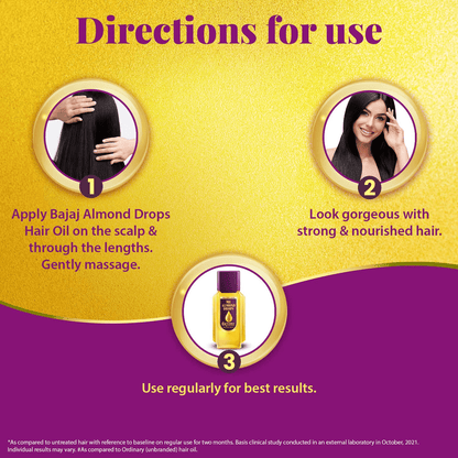 Bajaj Almond Drops Hair Oil, 19ml (Pack of 3) KartWalk