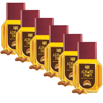 Bajaj Almond Drops Hair Oil, 19ml (Pack of 6) KartWalk