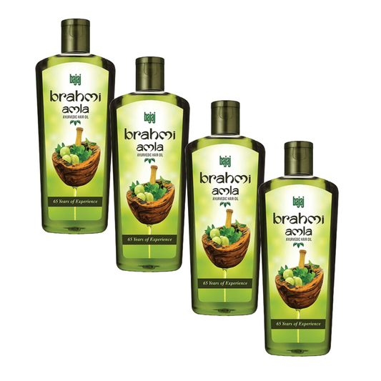 Bajaj Brahmi Amla Ayurvedic Hair Oil 45 ml - Pack Of 4 KartWalk