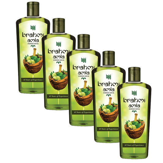 Bajaj Brahmi Amla Ayurvedic Hair Oil 45 ml - Pack Of 5 KartWalk