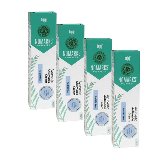 Bajaj Nomarks Ayurvedic Antimarks Cream - Dry Skin 25gm (Pack Of 4) KartWalk