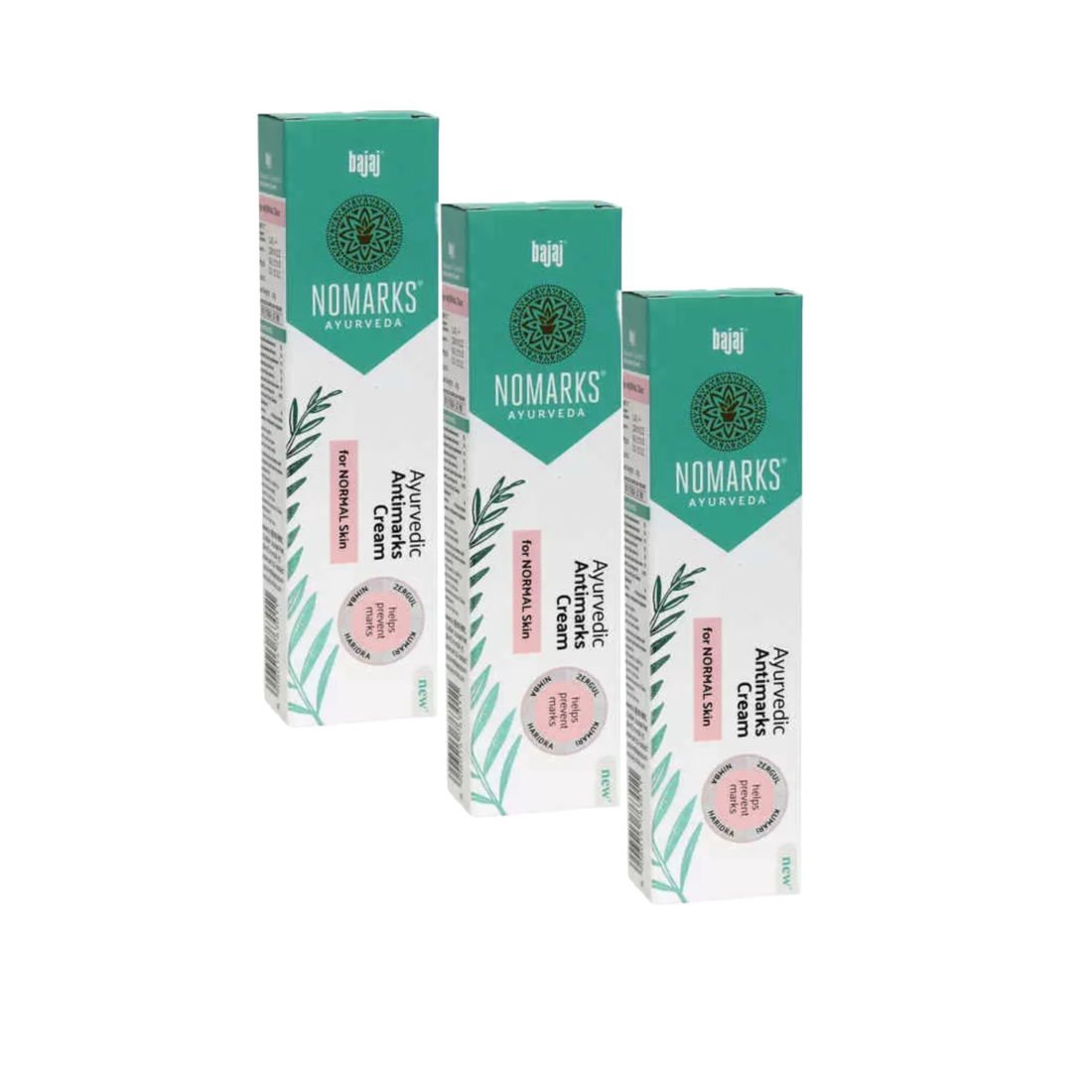 Bajaj Nomarks Ayurvedic Antimarks Cream for Normal Skin- 12gm (Pack Of 3) KartWalk