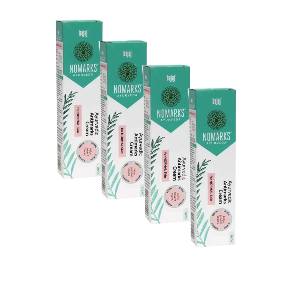 Bajaj Nomarks Ayurvedic Antimarks Cream for Normal Skin- 12gm (Pack Of 4) KartWalk