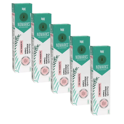 Bajaj Nomarks Ayurvedic Antimarks Cream for Normal Skin- 12gm (Pack Of 5) KartWalk