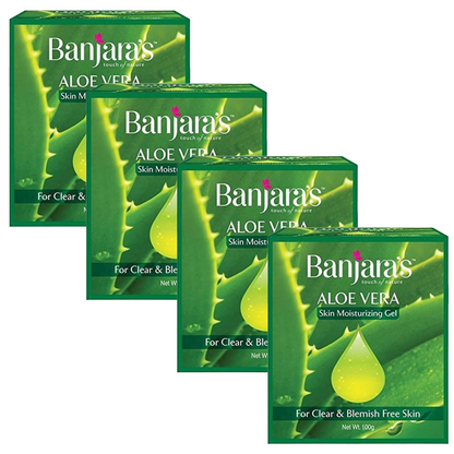 Banjara's Aloe Vera Face Gel 100g Pack of 4 KartWalk