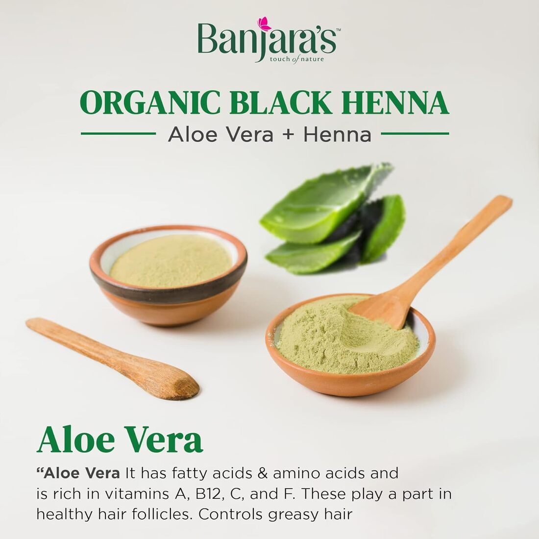 Banjara's Black Henna With Aloevera Hair Colour, 3x20 g (Multipack) KartWalk