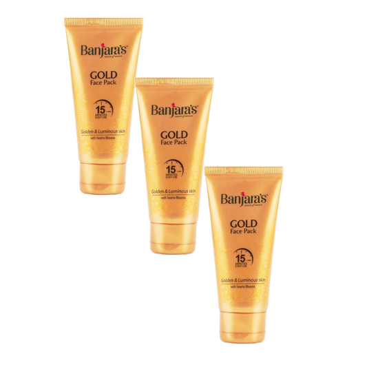 Banjara's Gold Face Pack - Tube 50 g (Pack Of 3) KartWalk