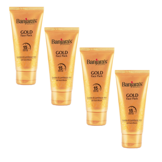 Banjara's Gold Face Pack - Tube 50 g (Pack Of 4) KartWalk