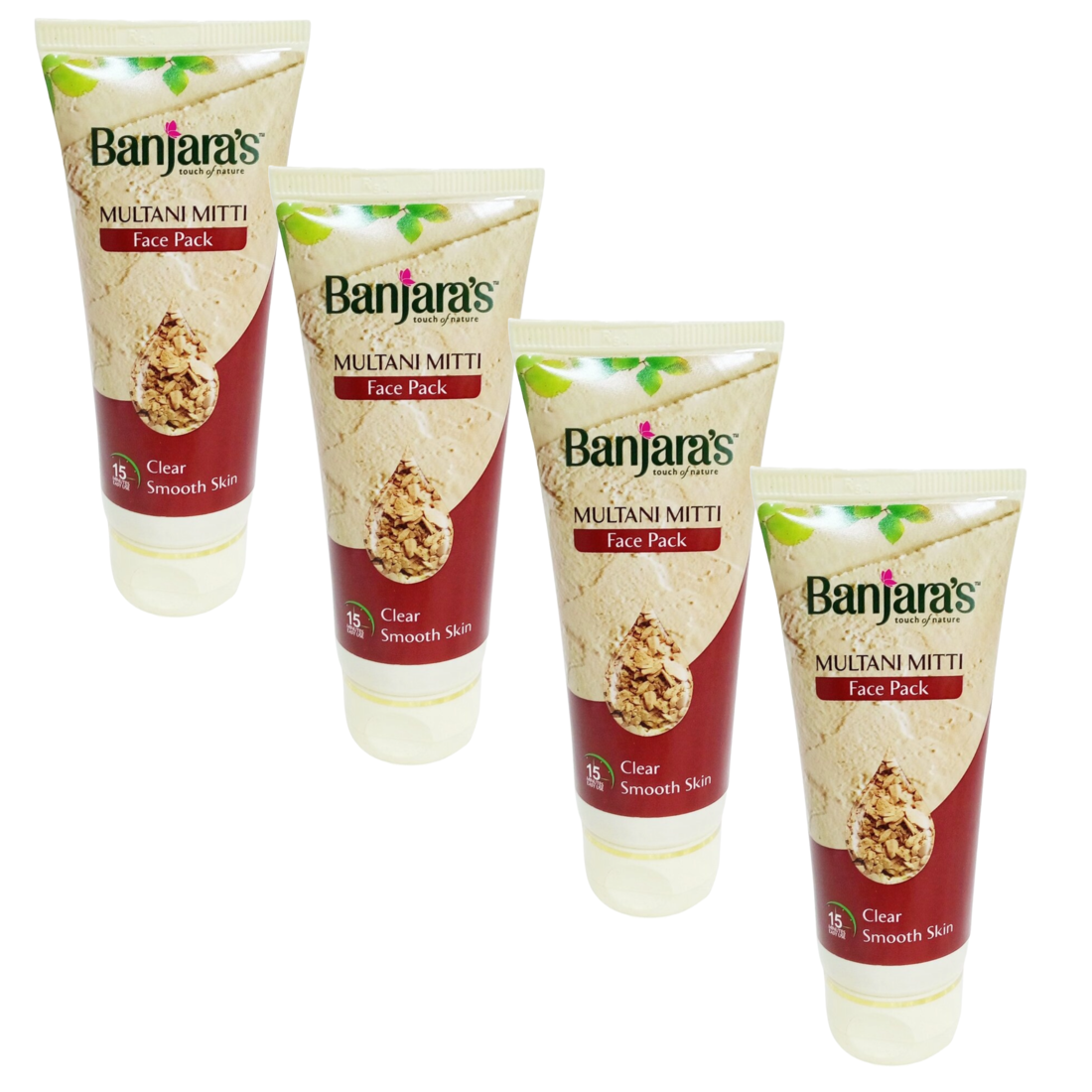 Banjara's Multani Mitti Face Pack 50gms (Pack Of 4)