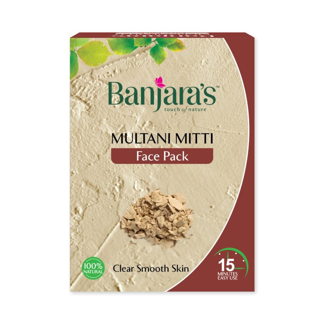 Banjara's Multani Mitti Face Pack Powder 100gms KartWalk