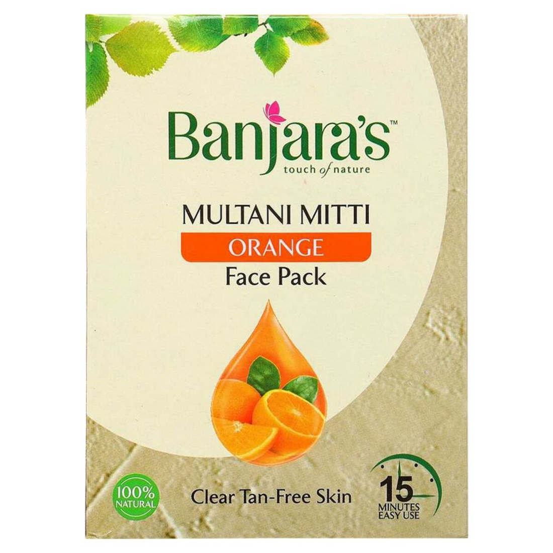 Banjara’s Multani Mitti Orange Face Pack 100g KartWalk