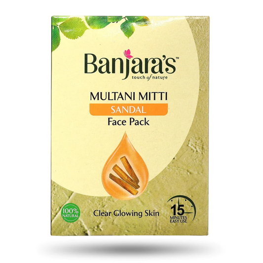 Banjara's Multani Mitti + Sandal Face Pack Powder 100gms KartWalk