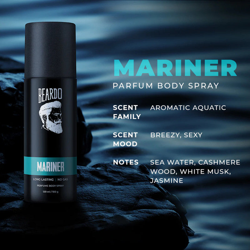 Beardo Mariner Long Lasting Perfume Deo Spray 100g