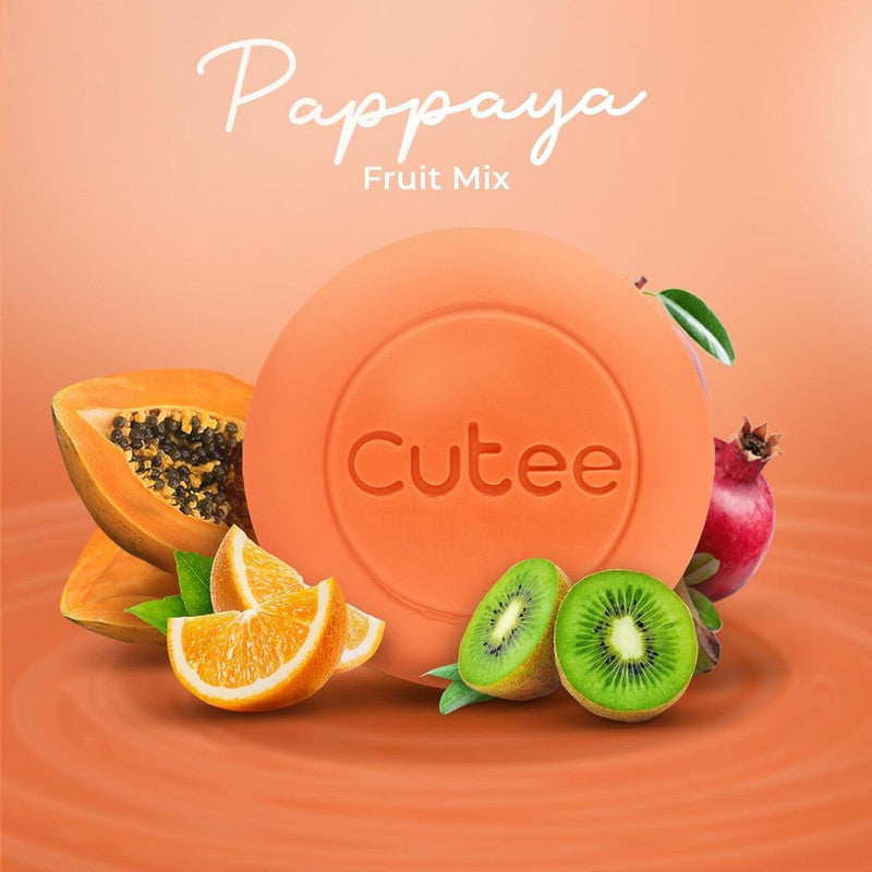 Beauty Papaya Fruit Mix Cutee Soap (100g) KartWalk