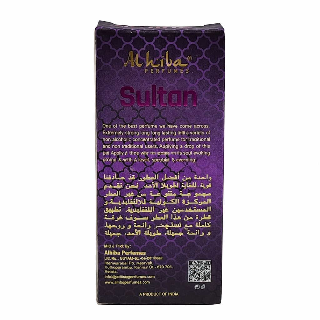 Alhiba Roll On Perfume Sultan (6ml)(Pack of 1)