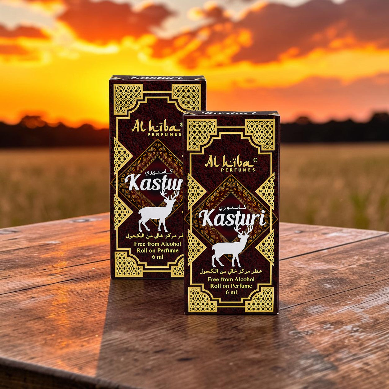 Alhiba Roll On Perfume Kasturi (6ml)(Pack of 2)