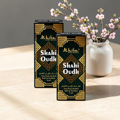 Alhiba Roll On Perfume Shahi Oudh (6ml)(Pack of 2)