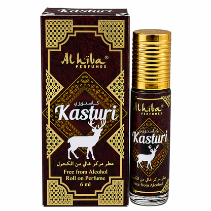 Alhiba Roll On Perfume Kasturi (6ml)(Pack of 2)