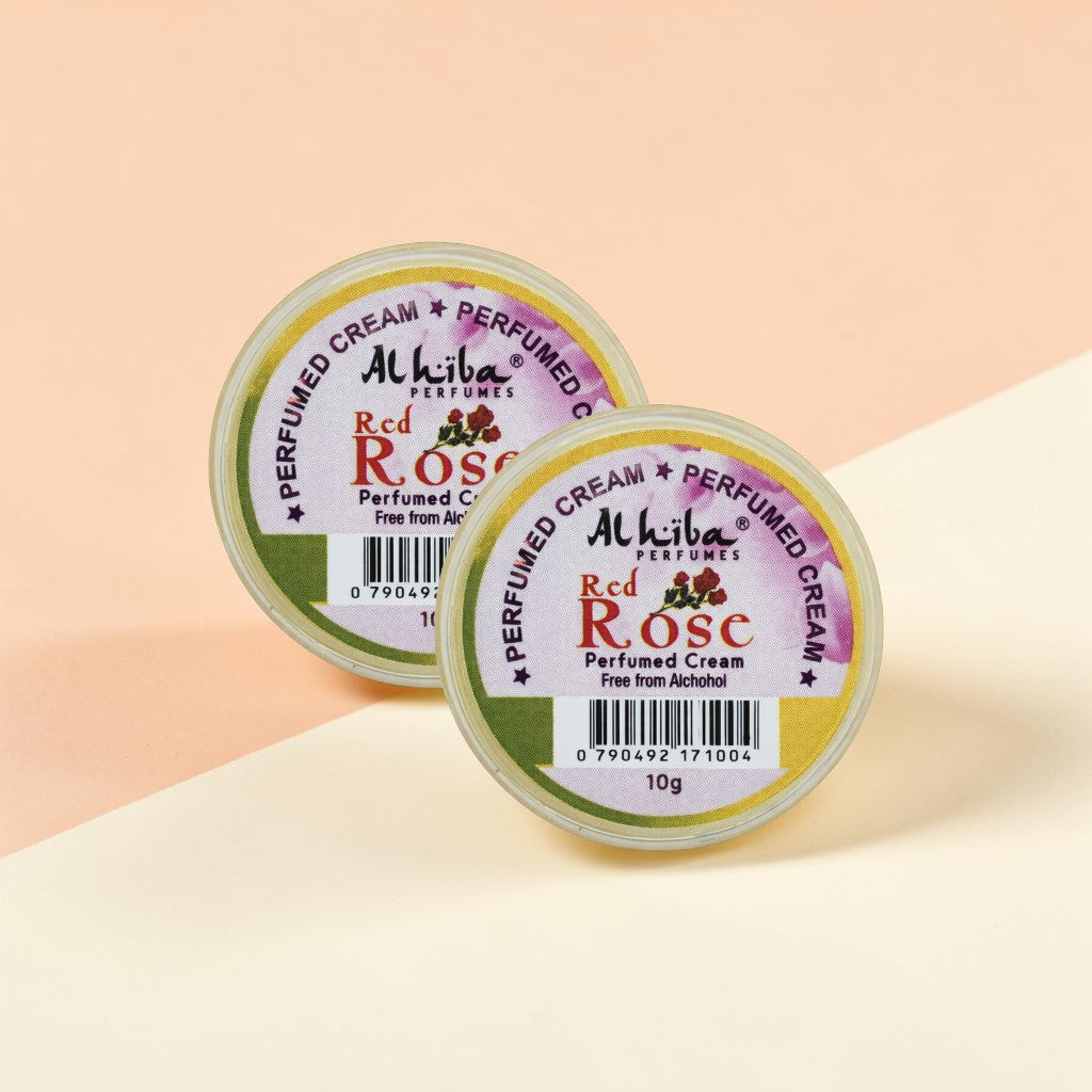 Alhiba Perfume Body Cream Rose (10gm) (Pack of 2)