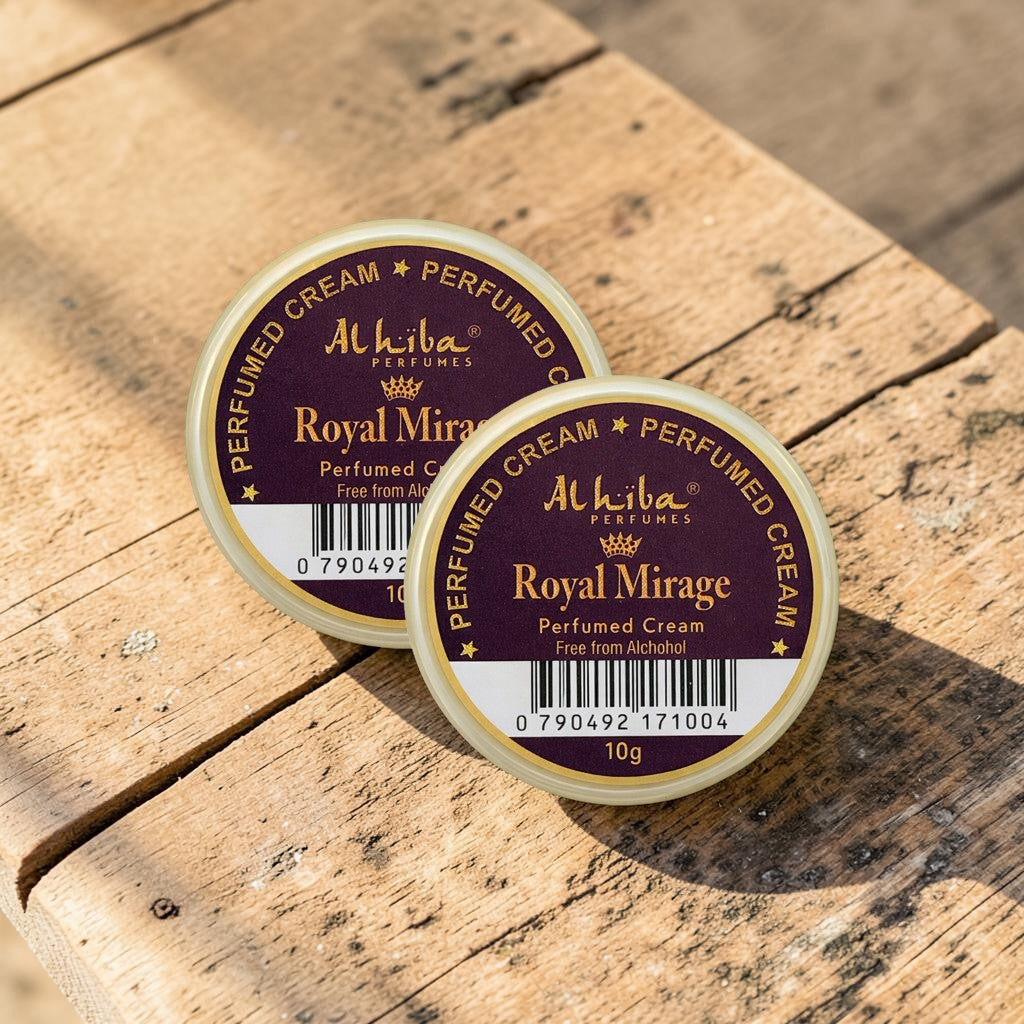 Alhiba Perfume Body Cream Royal Mirage (10gm) (Pack of 2)