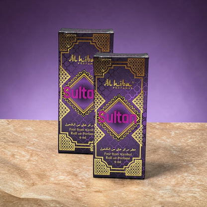 Alhiba Roll On Perfume Sultan (6ml)(Pack of 2)