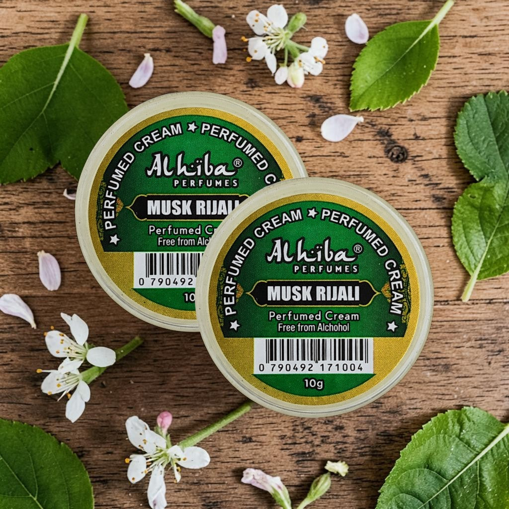 Alhiba Perfume Body Cream Musk Rijali (10gm) (Pack of 2)