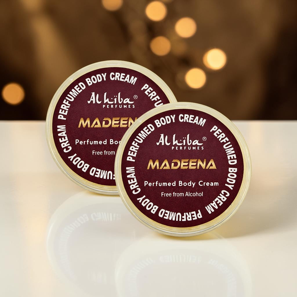 Alhiba Perfume Body Cream Madeena (10gm) (Pack of 2)