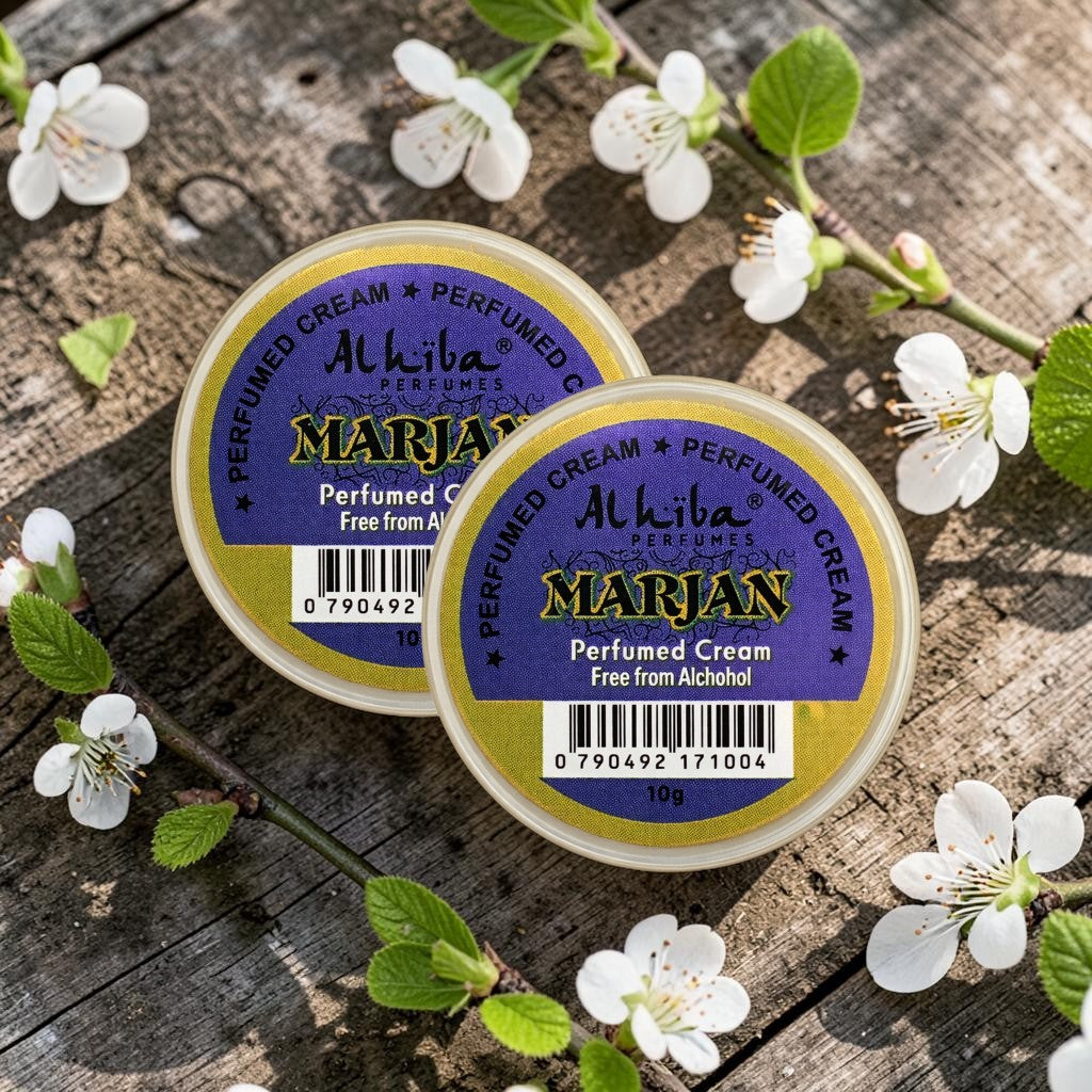 Alhiba Perfume Body Cream Marjan (10gm) (Pack of 2)