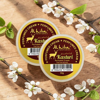 Alhiba Perfume Body Cream Kasturi (10gm) (Pack of 2)