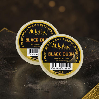 Alhiba Perfume Body Cream Black Oudh (10gm) (Pack of 2)