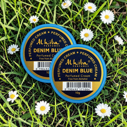 Alhiba Perfume Body Cream Denim Blue (10gm) (Pack of 2)