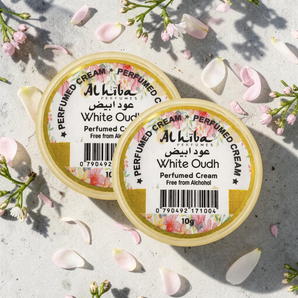 Alhiba Perfume Body Cream White Oudh (10gm) (Pack of 2)