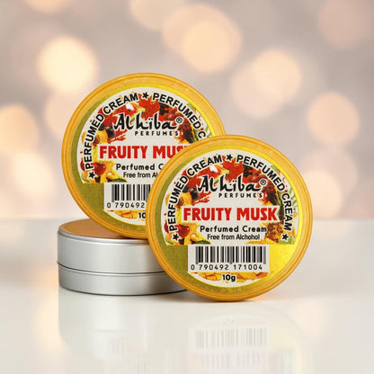 Alhiba Perfume Body Cream Fruity Musk (10gm) (Pack of 2)