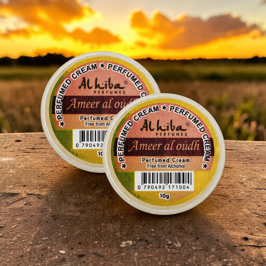 Alhiba Perfume Body Cream Ameer Al Oudh (10gm) (Pack of 2)