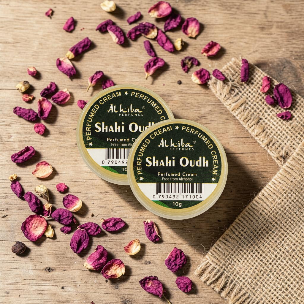 Alhiba Perfume Body Cream Shahi Oudh (10gm) (Pack of 2)