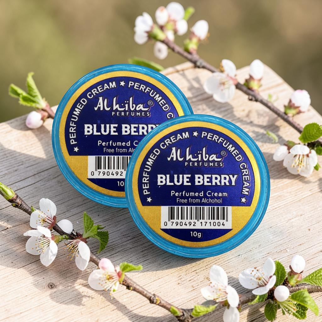 Alhiba Perfume Body Cream Blue Berry (10gm) (Pack of 2)